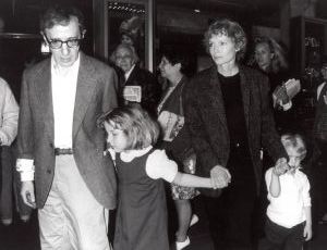 Woody Allen, Mia Farrow and kids, 1992, NYC.jpg